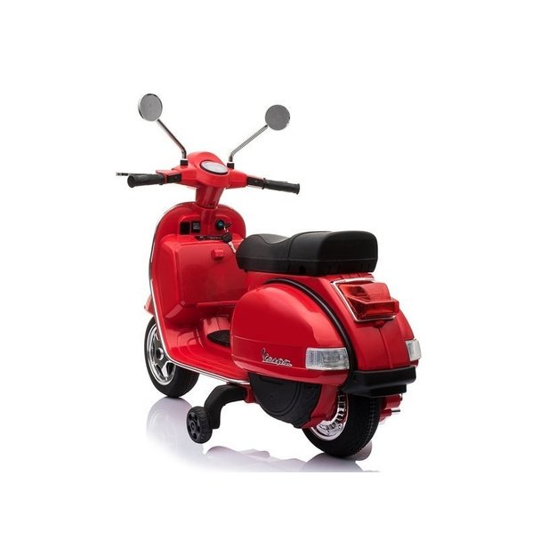 Vespa Scooter Electric Ride On Motorcycle - Red 3