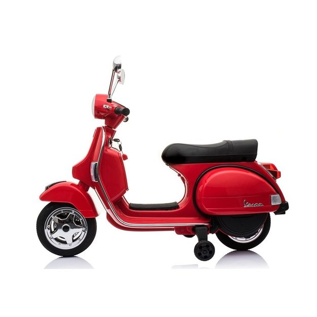 Vespa Scooter Electric Ride On Motorcycle - Red 2