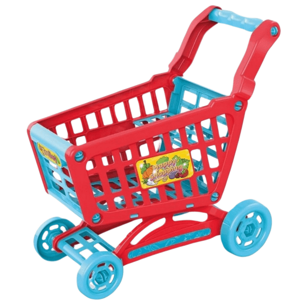 PARDUOTUVĖS RINKINYS VAIKAMS– KASA, KREPŠELIS, PRODUKTAI IR PRIEDAI 2