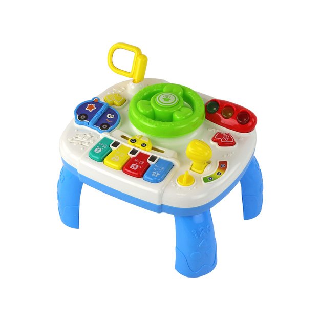 Educational Interactive Table 2in1 Board For Toddlers Steering Wheel 3