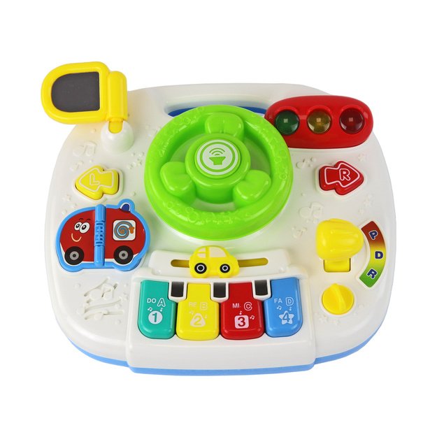 Educational Interactive Table 2in1 Board For Toddlers Steering Wheel 2