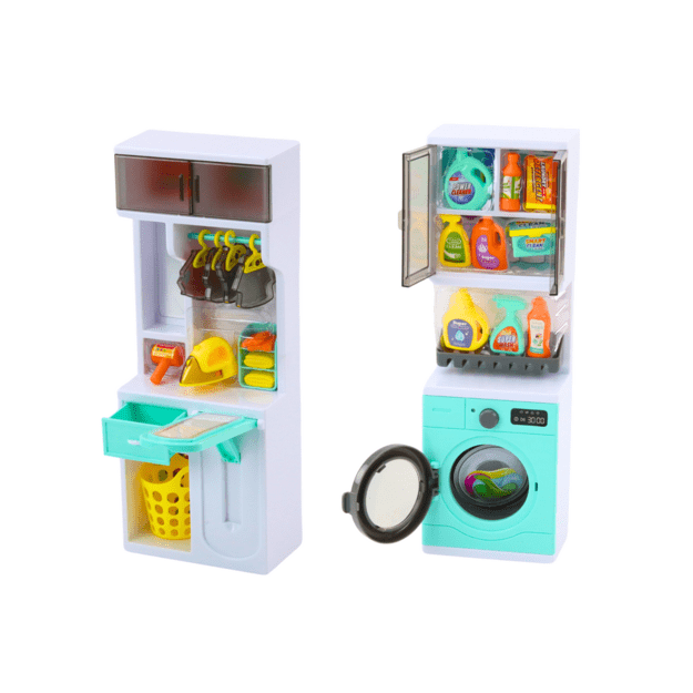 Bathroom Play Set 4in1 Shower Toilet Washing Machine Accessories