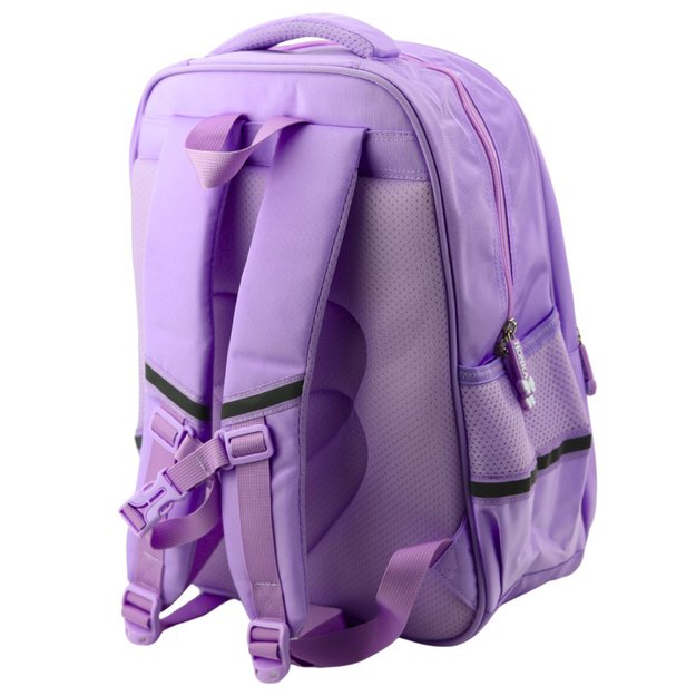 School Backpack With White Cat Chest Strap Purple 20L 2
