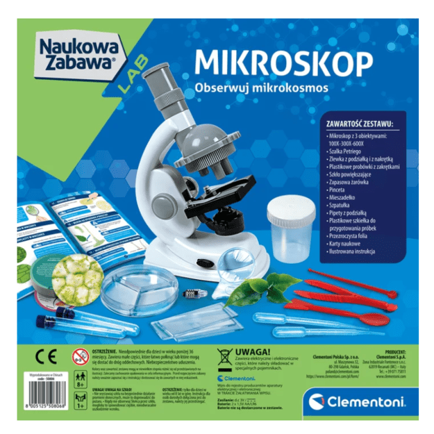 Clementoni Naukowa zabawa. Doświadczenia z mikroskopem 50806 2
