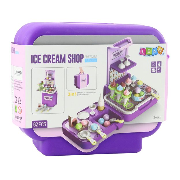 3-IN-1 LEDŲ RINKINYS LAGAMINE – PARDUOTUVĖ, LEDAINĖ IR VIRTUVĖ 3