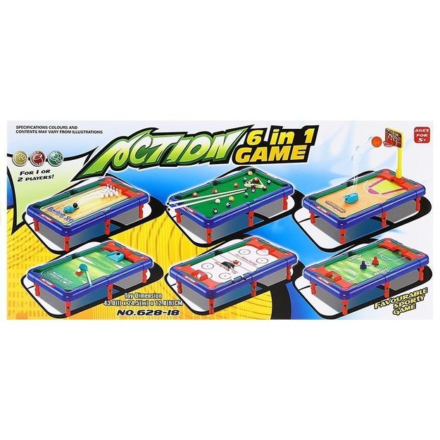 Stalo žaidimų rinkinys 6-in-1 9