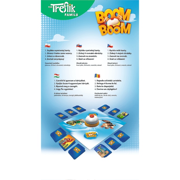 Gra zręcznościowa Boom Boom Rodzina Treflików Trefl 02122 2