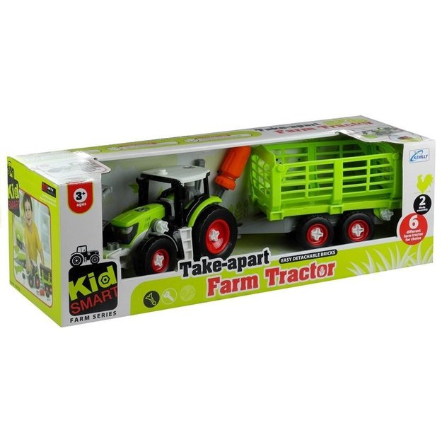 Surinkimo traktorius su atidaryta priekaba 43 cm 8