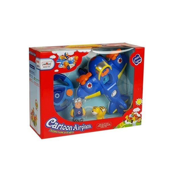 Baby R/C Airplane with Remote Control Steering Wheel Blue