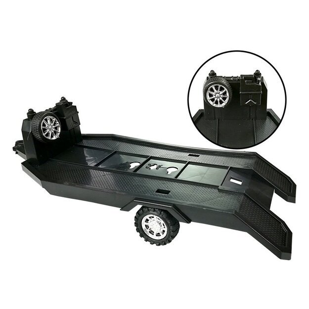 Transporto priemonių rinkinys Oranžinis sunkvežimis-monstras Raudonasis BMW Caravan 58 cm 21