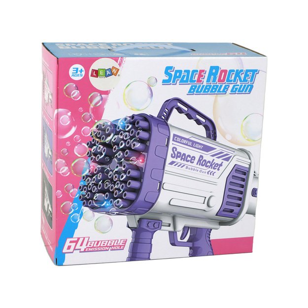 Soap Bubble Machine Soap Bubbles Electric Gun Pink 4