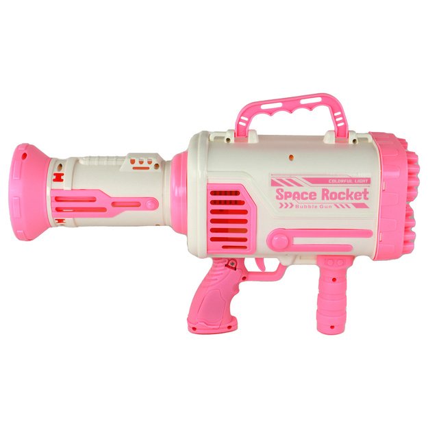 Soap Bubble Machine Soap Bubbles Electric Gun Pink 2