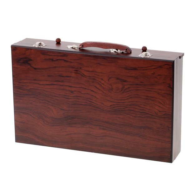 Dažymo ir piešimo rinkinys plastikiniame lagamine, 123 elementai. 9