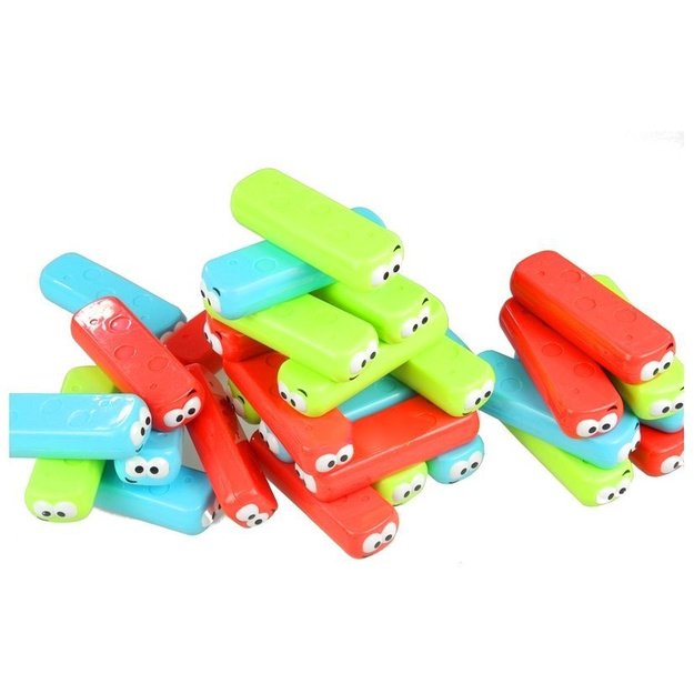Game Tower With Worms Colorful Bricks 4