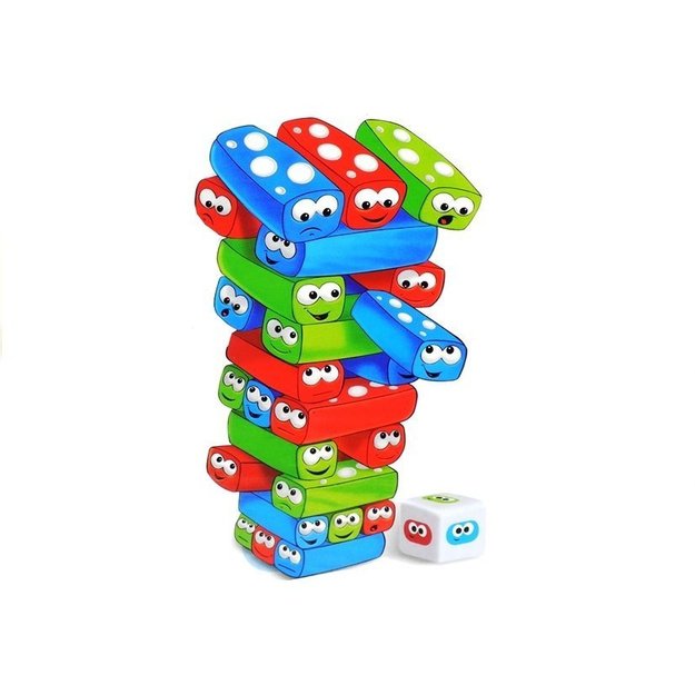 Game Tower With Worms Colorful Bricks 2