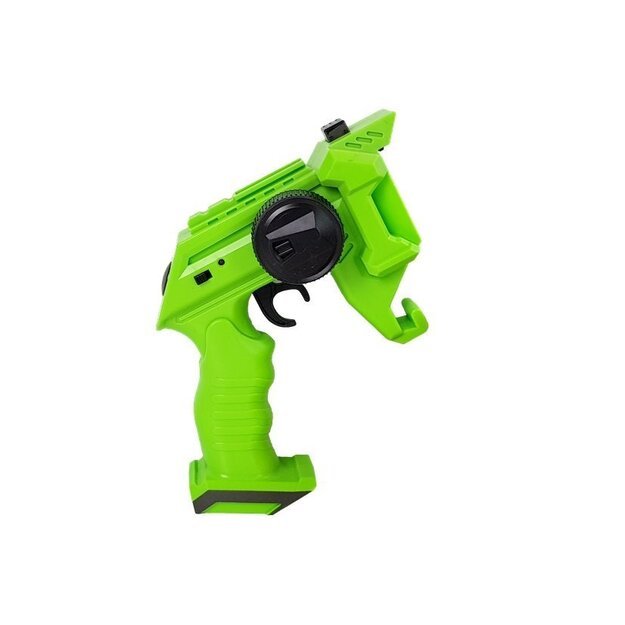 Gun Launcher Car 2 in 1 Remotely Operated Foam Discs Green