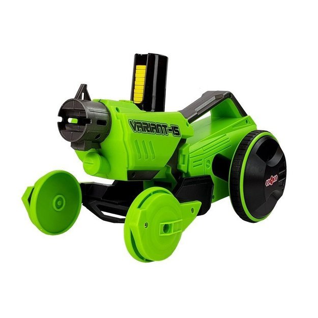 Gun Launcher Car 2 in 1 Remotely Operated Foam Discs Green