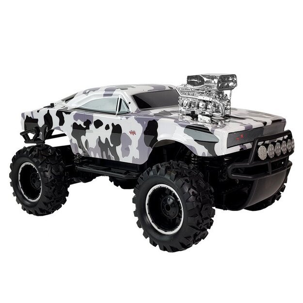 Remote Controlled 2.4G 4x4 Off-roader White & Black Camo