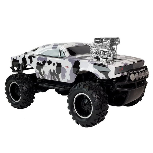 Remote Controlled 2.4G 4x4 Off-roader White & Black Camo