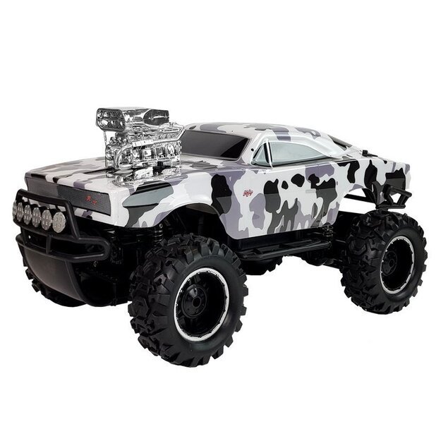 Remote Controlled 2.4G 4x4 Off-roader White & Black Camo