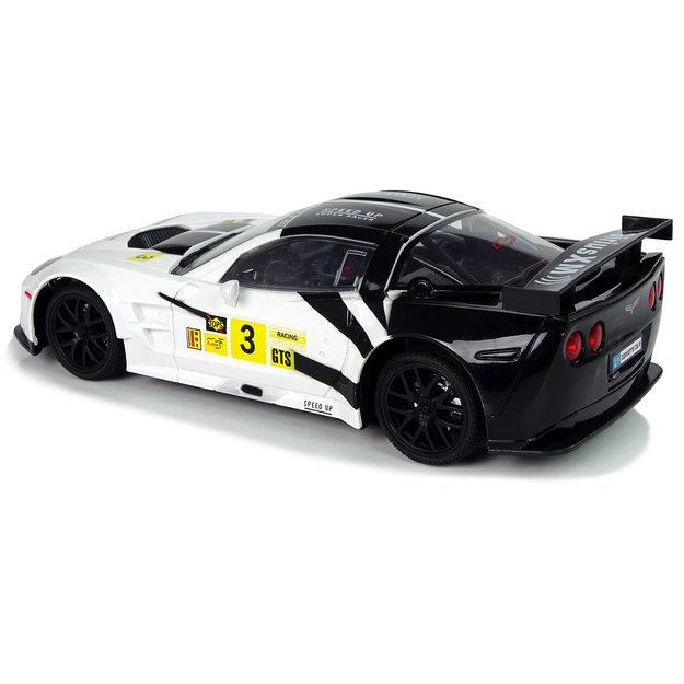 Lenktyninis sportinis automobilis R/C 1:18 Corvette C6.R White 2.4 G Lights 1