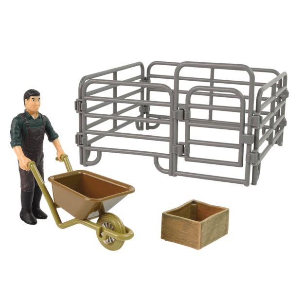 Ūkinių gyvūnų figūrėlių rinkinys Ūkininkas paukštis 4