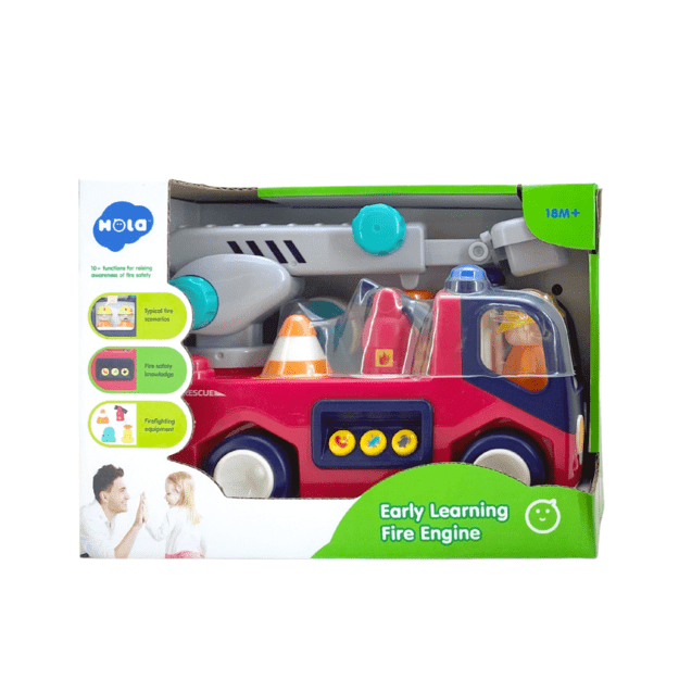 Educational Interactive Fire Station for Toddlers Sound Lights