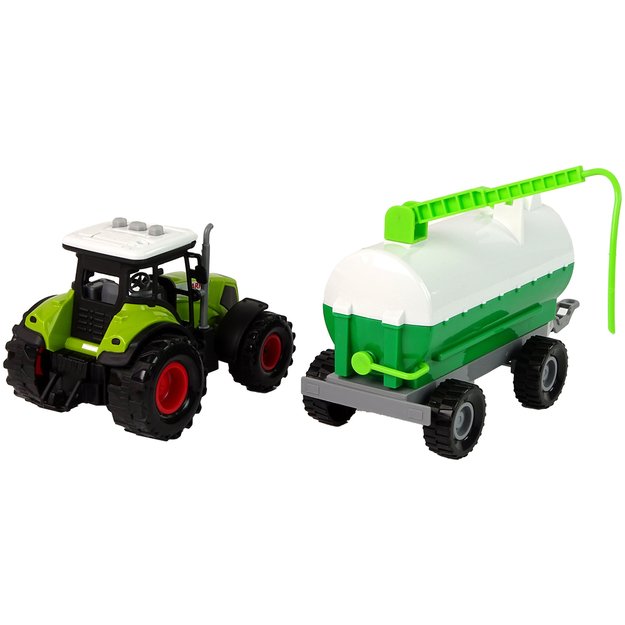Tractor for Kids with Trailer Tank Car Farm