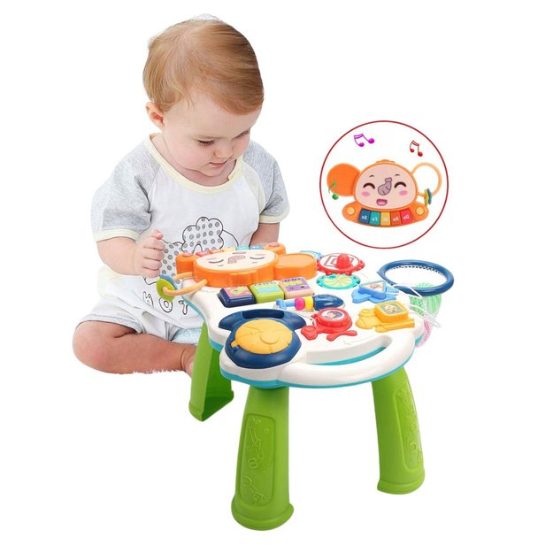Interactive Educational Table for Toddlers Lights and Sounds Colorful 6 in 1 4