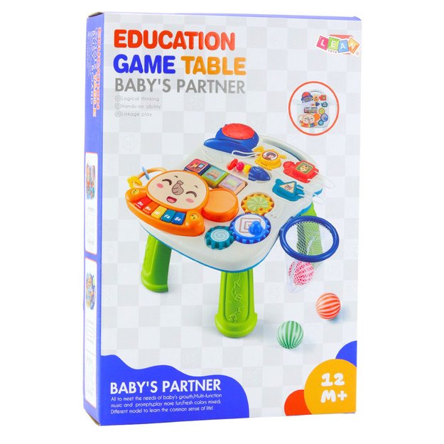 Interactive Educational Table for Toddlers Lights and Sounds Colorful 6 in 1 5