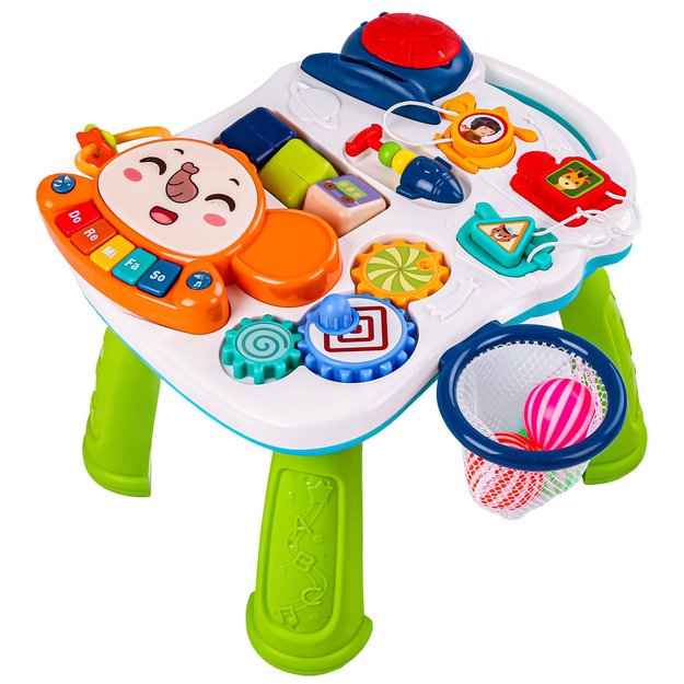 Interactive Educational Table for Toddlers Lights and Sounds Colorful 6 in 1 3
