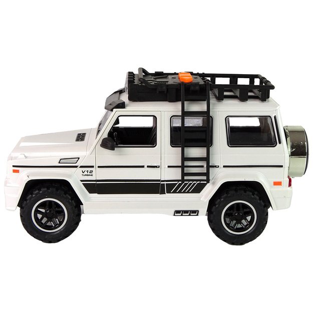 Akumuliatoriumi varomas visureigis baltos spalvos 2