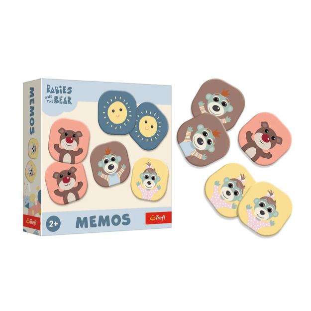 Children’s Game Memos Bobaski and Bear Trefl 02891 2