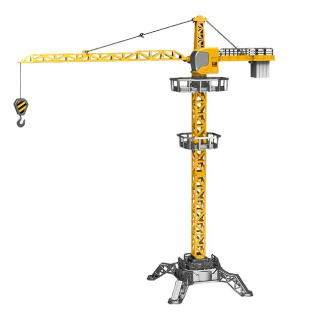 Remote Controlled Crane RC LED Lights 360° Rotation 1:36 120 cm 1