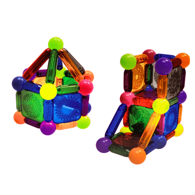 Set of Magnetic Blocks with Illumination 54 Elements