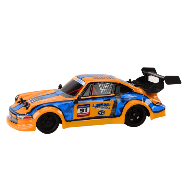 RC nuotolinio valdymo automobilis 1:16 Guminiai ratai Drift Orange 1
