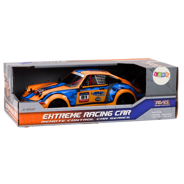 RC nuotolinio valdymo automobilis 1:16 Guminiai ratai Drift Orange 2