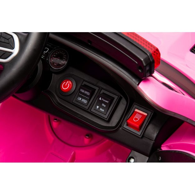 Akumuliatoriaus automobilis Dodge įkroviklis policijos rožinis 37