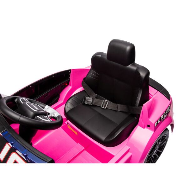 Akumuliatoriaus automobilis Dodge įkroviklis policijos rožinis 11