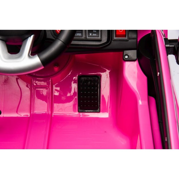 Akumuliatoriaus automobilis Dodge įkroviklis policijos rožinis 27