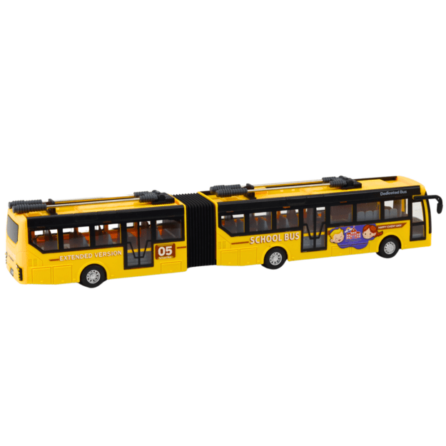 RC 1:32 Yellow Articulated Remote Controlled Trolleybus School Bus 2