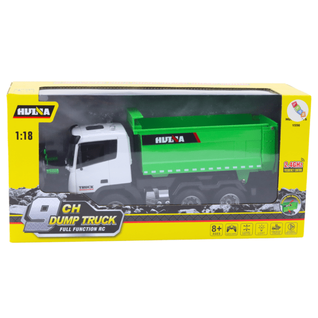 Remote Control RC Truck Tipper 1:18 Green