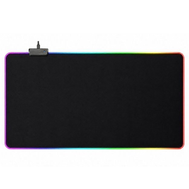 Klaviatūros pelės kilimėlis su LED apšvietimu 40x90cm