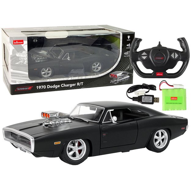 Car R/C Dodge Charger 1:16 Rastar Black