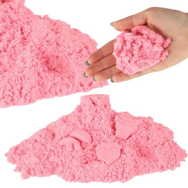 Kinētiskās smiltis 1 kg maisā (oranža krāsa)