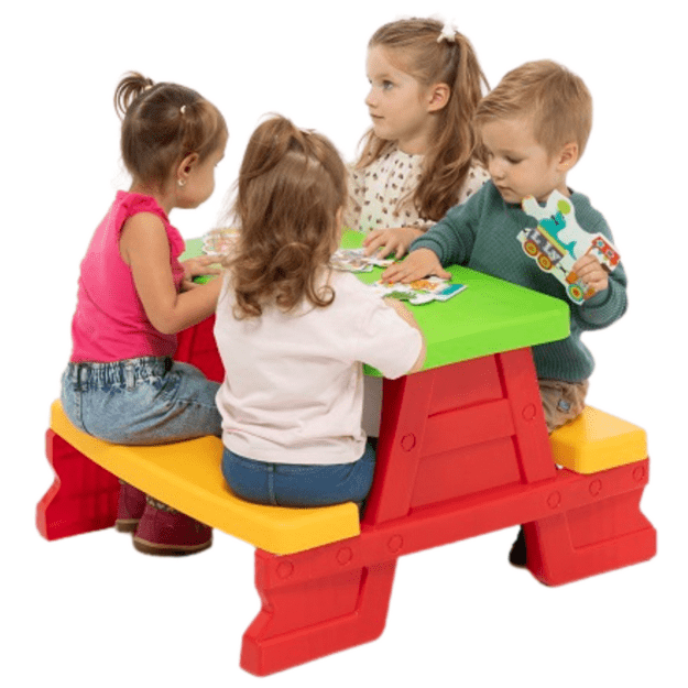 Dorex Children s Garden Table and Bench Set Red