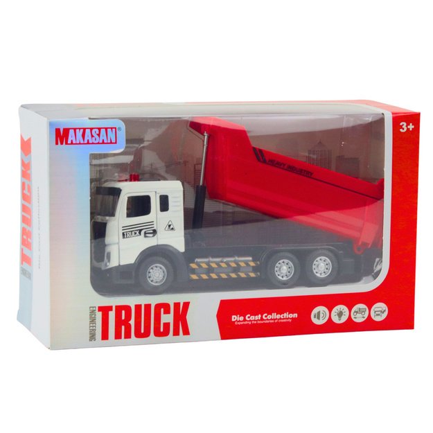 Truck Tipper Metal Cab Movable Box Lights Sounds 5