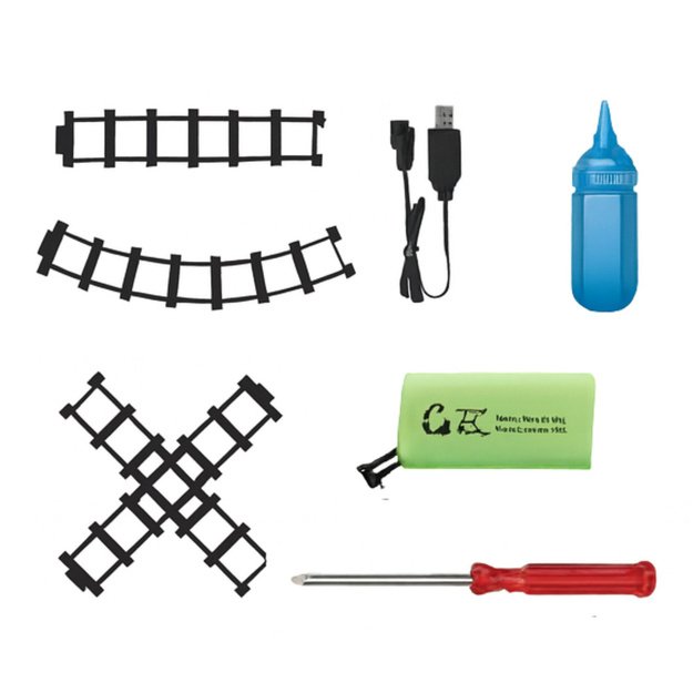 Electric Train Classic Train Lights Sounds Smoke 24 pcs. 2