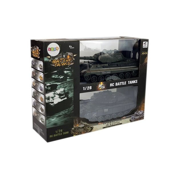 Remote Controlled Battle Tank R / C 1:28 Green and Black 5