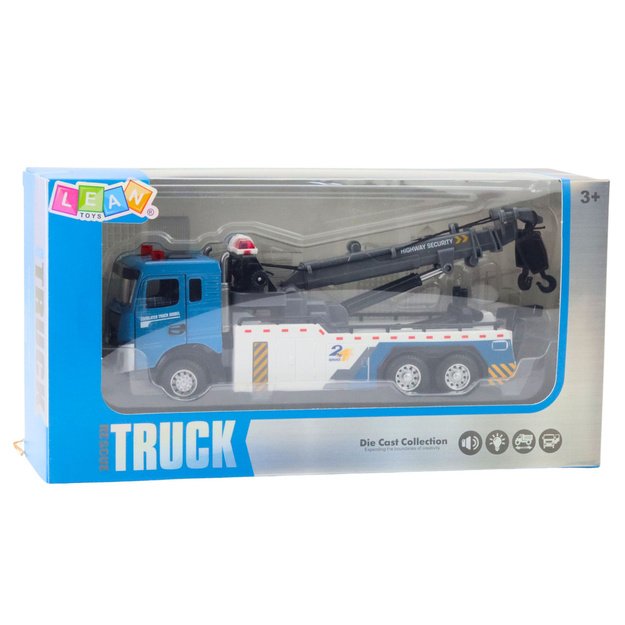 Vehicle Boom Truck Tow Truck Metal Cabin Lights Sounds 5